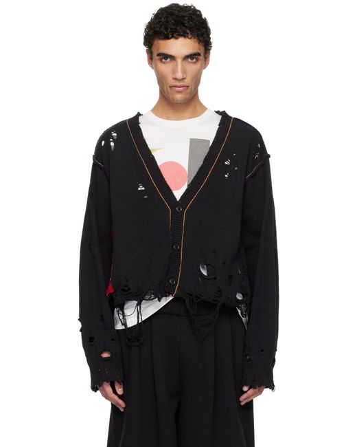 doublet ZIP UP YARN CARDIGAN ブラック doublet ZIP UP YARN CARDIGAN ブラック doublet ZIP UP YARN