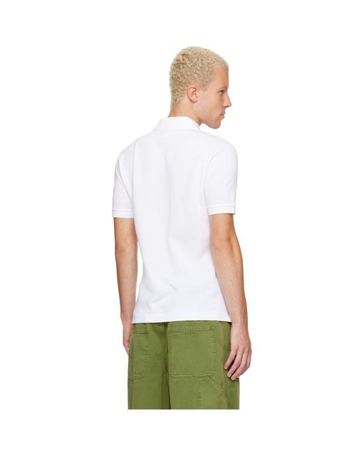 Lacoste White Classic Fit Original L.12.12 Polo for men