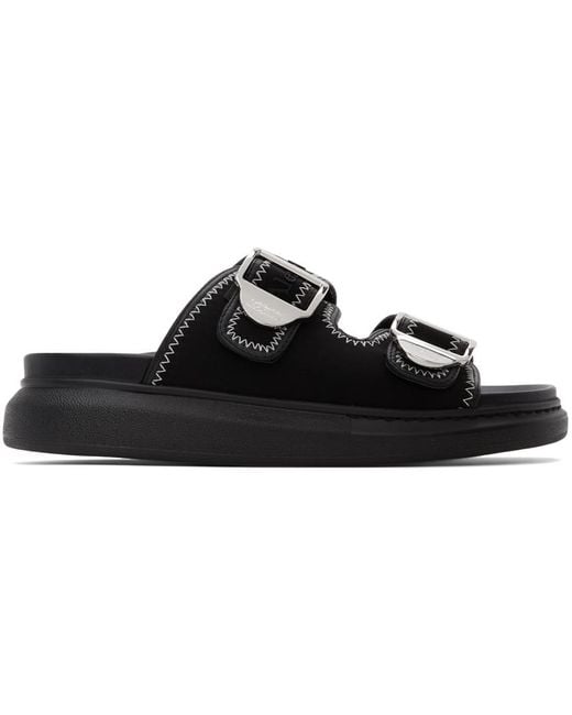 Sandales à enfiler hybrid Alexander McQueen pour homme en coloris Black