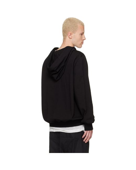 Rick Owens Black Tower Hoodie for men