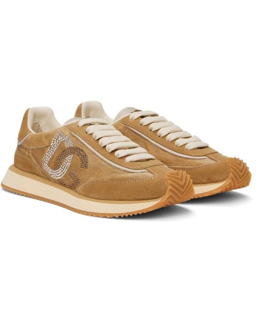 Dolce & Gabbana Black Tan & Mixed-Material 'Dg' Cushion Sneakers