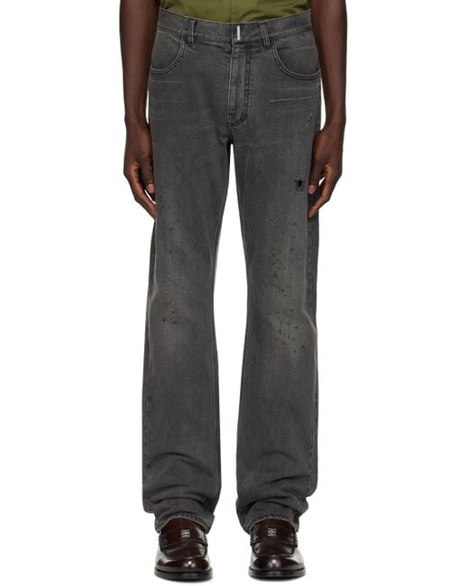 Givenchy Black Straight-fit Jeans for men
