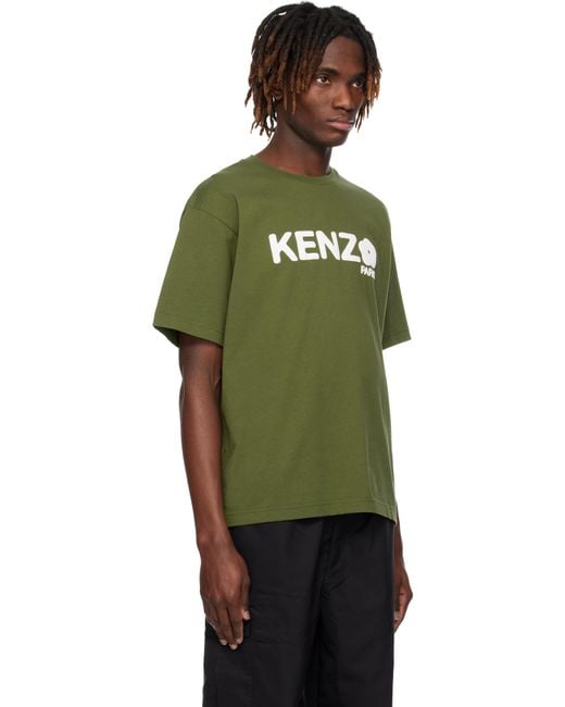 メンズ KENZO グリーン Paris 'Boke Flower 2.0' オーバーサイズ Tシャツ Green