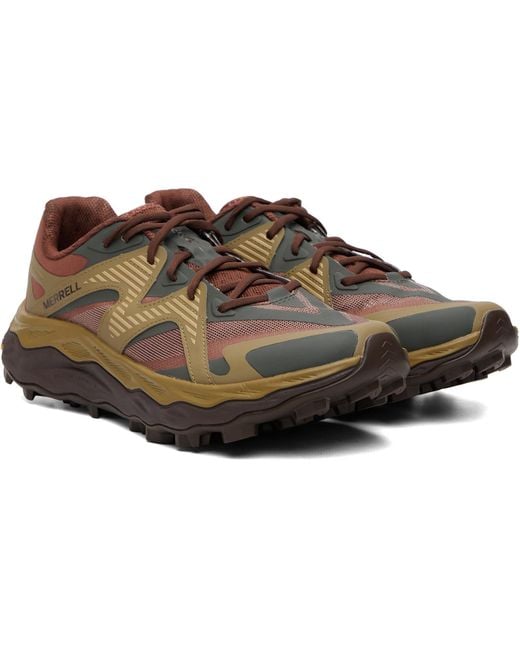 Merrell Brown Khaki Agility Peak 6 Sneakers for men