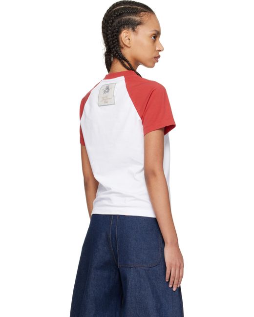 Jacquemus レッド The Baseball Mini Tシャツ Red