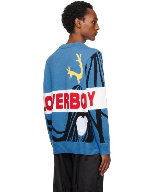 Charles Jeffrey Blue 'loverboy' Sweater for men