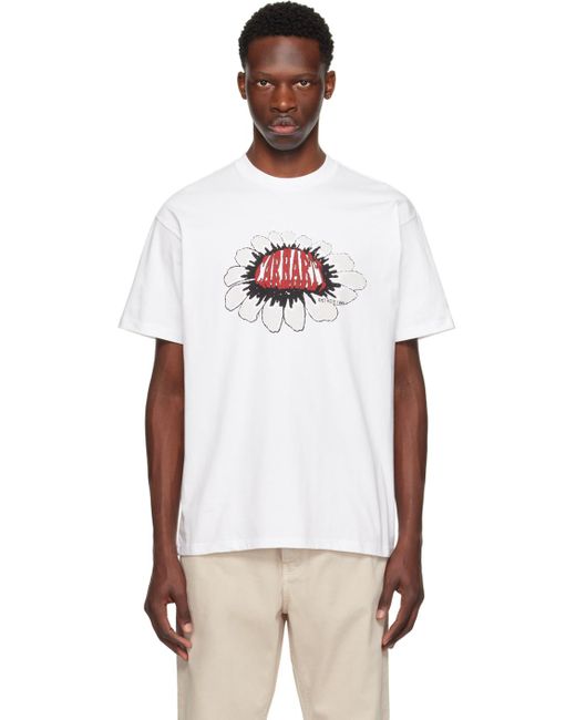 Carhartt White Pixel Flower T-shirt for men
