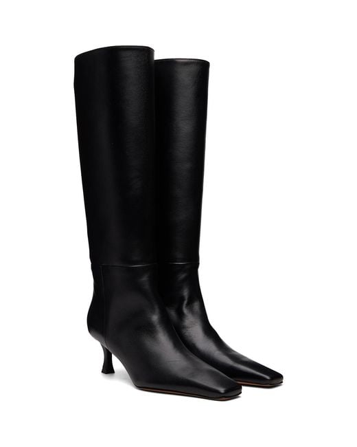 Proenza Schouler Black Trap Tall Boots