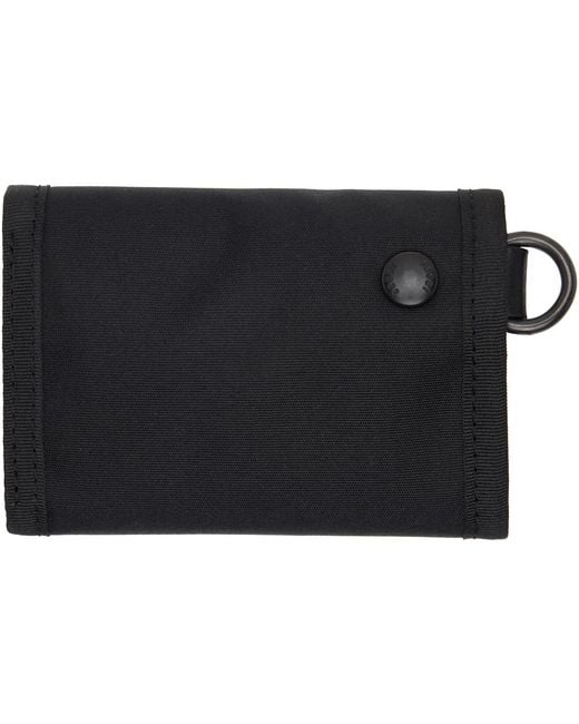 Sacai Black Pocket Trifold Wallet for men