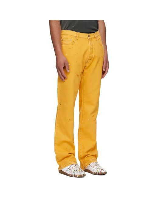 GALLERY DEPT. Yellow Marley Jeans for men