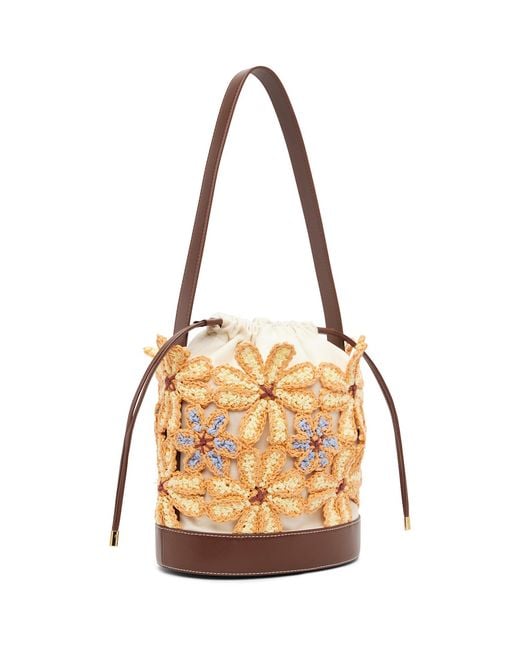 Marni Metallic Off- & Flower Bucket Bag