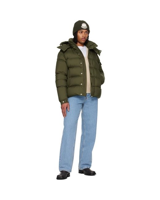 Moncler Green Maya 70 Hooded Short Down Jacket for men