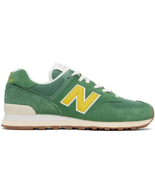 New Balance Green 574 Sneakers