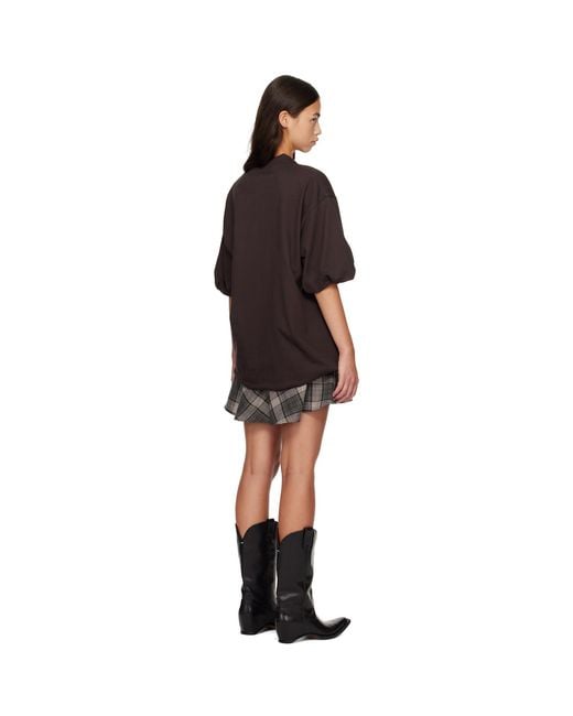 Acne Black Layered T-Shirt Minidress
