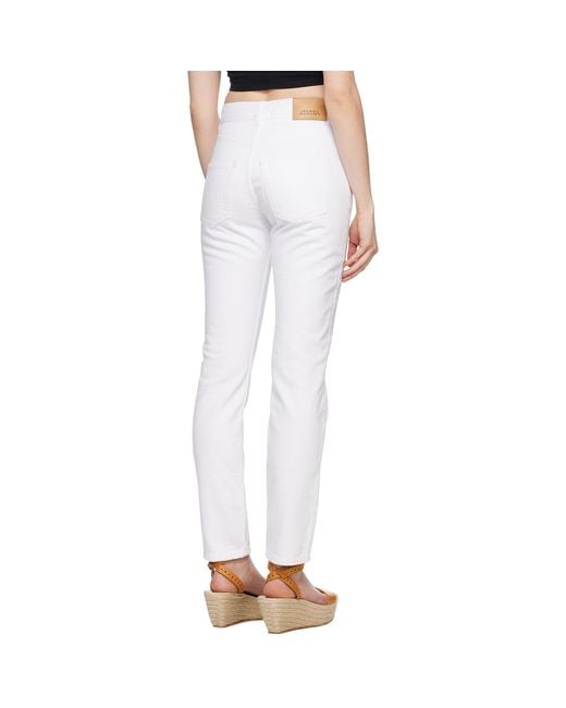 Isabel Marant White Vikira Jeans