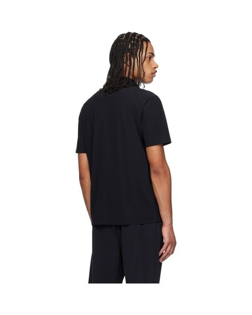 Moncler Black Logo Patch Polo for men