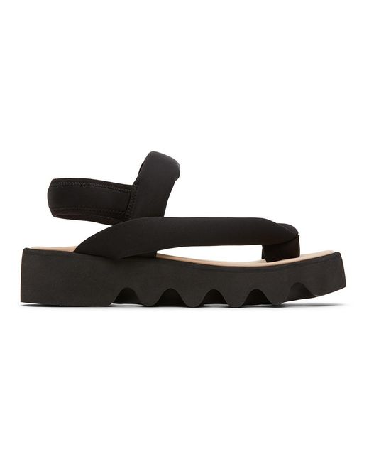 Issey Miyake Black United Nude Edition Bounce Sandals