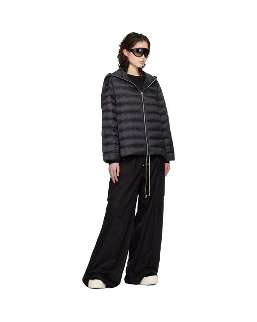 Rick Owens Black Moncler + Ziplock Down Jacket
