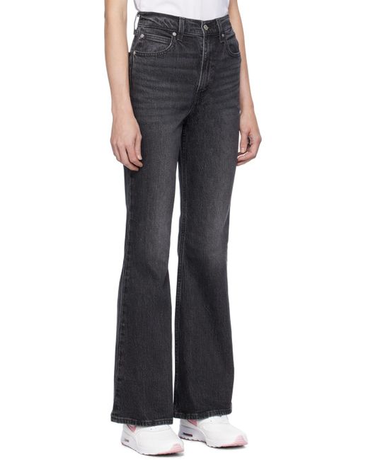 Levi's Black 70's High Flare Jeans