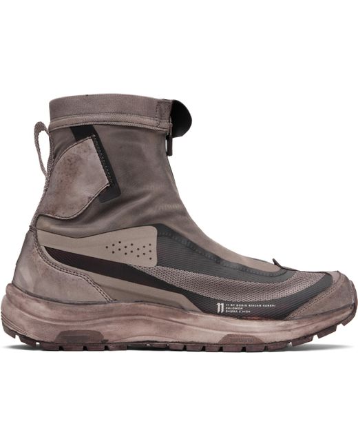 Boris Bidjan Saberi 11 Black Taupe Salomon Edition Bamba 2 High V2 Sneakers for men