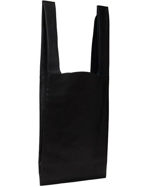 Cabas noir à poche à fermoir bisou Y's Yohji Yamamoto en coloris Black