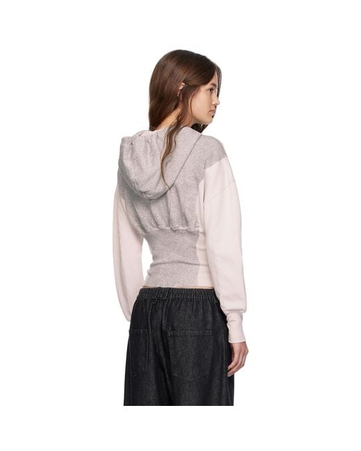 Eckhaus Latta Black Snatched Hoodie