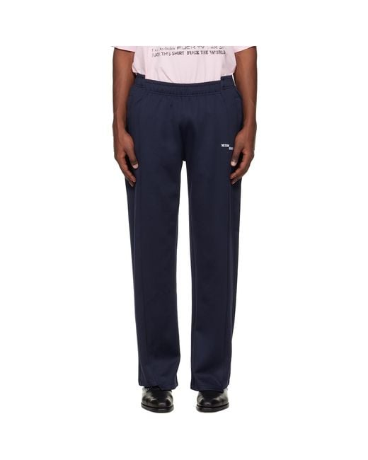 Vetements Blue Cut-Up Athletic Sweatpants for men
