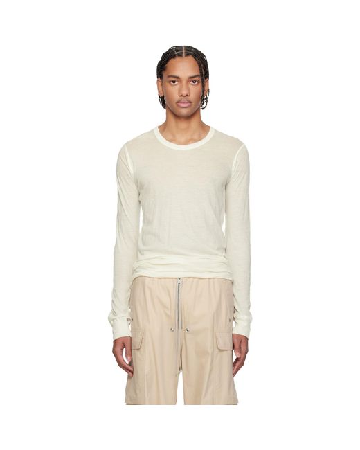 Rick Owens Multicolor Off- Temple Basic Ls T-Shirt for men