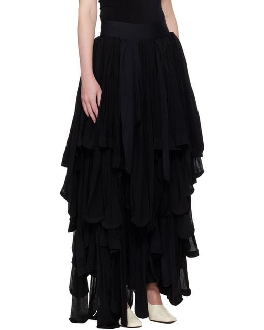 ALAINPAUL Black Tights Maxi Skirt