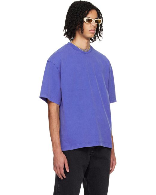 Axel Arigato Purple Typo T-shirt for men