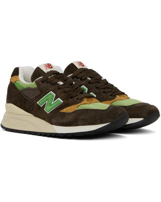 New Balance Black Brown & Made In Usa 998 Sneakers for men