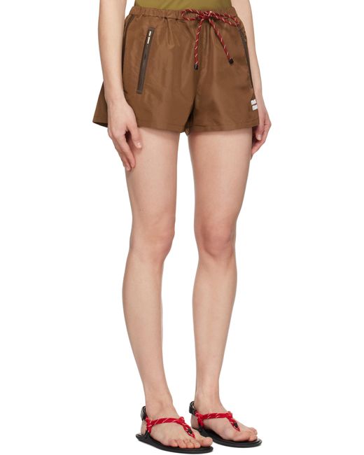 Miu Miu Multicolor Technical Fabric Shorts