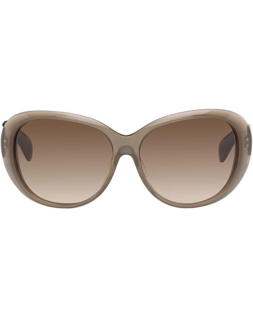 Oliver Peoples Black Taupe Maridan Sunglasses