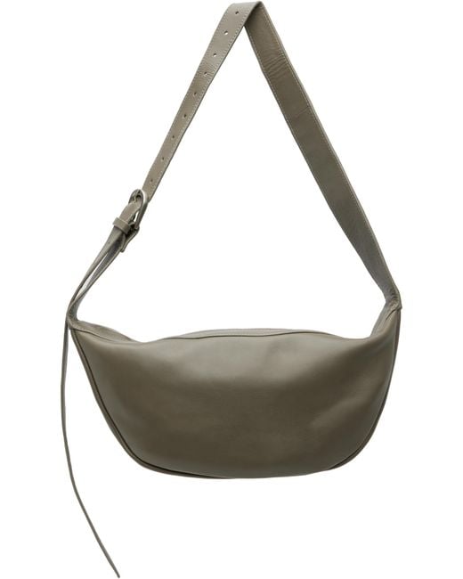 St. Agni Gray Adjustable Crescent Bag