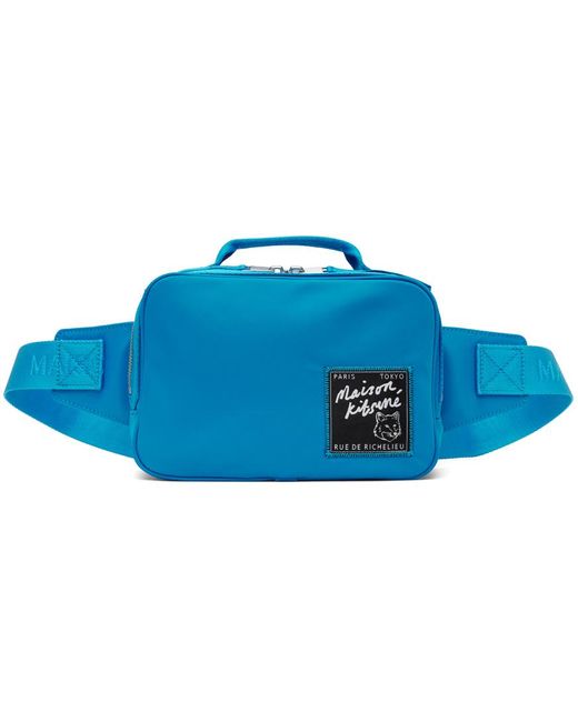 Maison Kitsuné Blue 'The Traveller' Bag for men