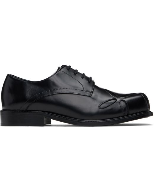 靴 STEFAN COOKE SLASHED SQUARE TOE EU41 Stefan Cooke Slashed Square Toe Derby Shoes | Black | FARFETCH