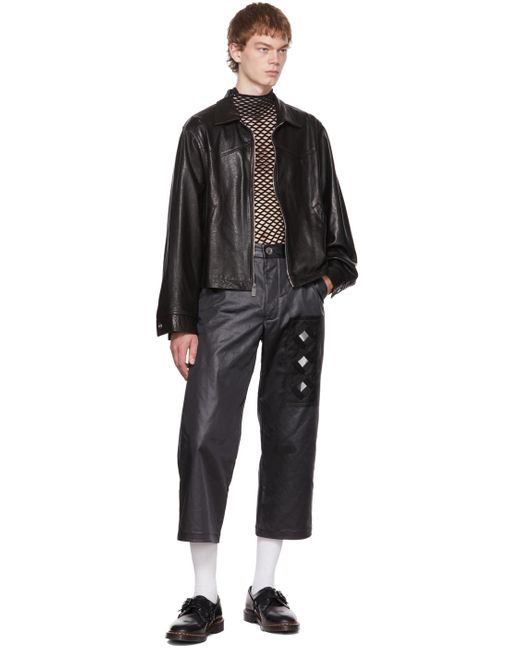 Song For The Mute Black Work Trousers for men