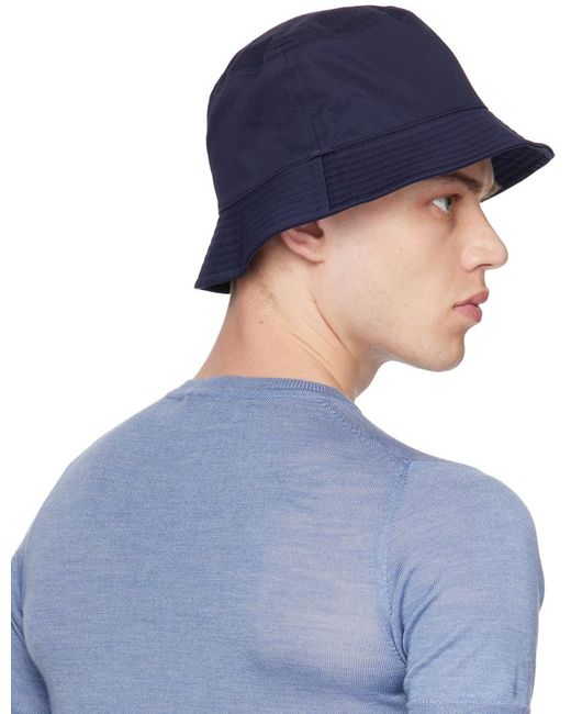 Vivienne Westwood Blue Navy Orb Bucket Hat for men