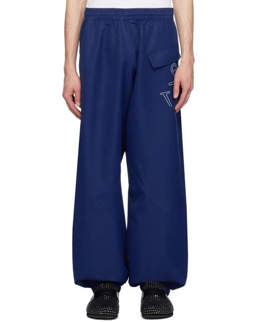 J.W. Anderson Blue Twisted Sweatpants for men