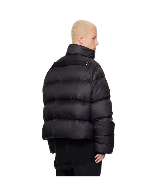Rick Owens Black Tower Turtle Down Jacket for men