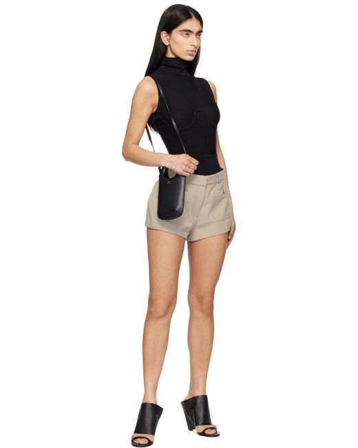 Courreges ブラック スリム Holy バッグ Black