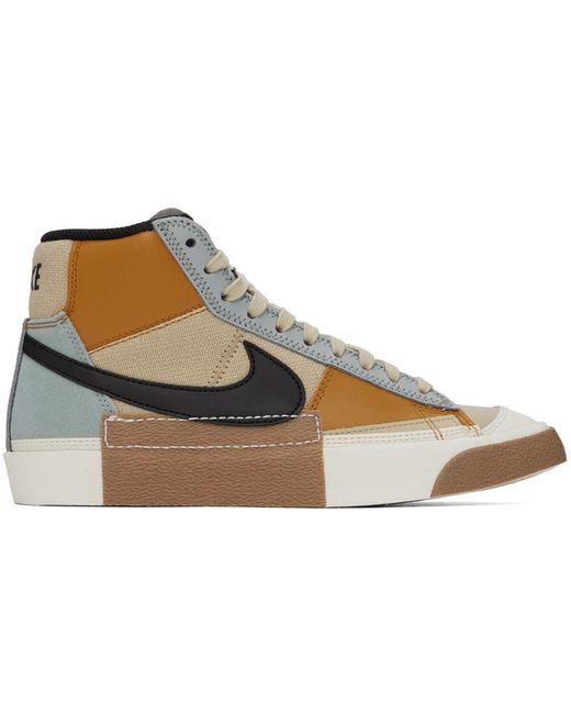 Nike Black Multicolor Blazer Mid Pro Club Sneakers for men