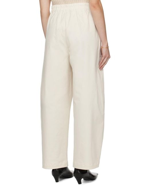 Cordera Natural Off- Curved Trousers