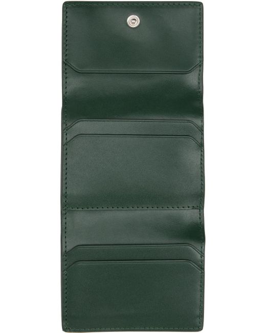 A.P.C. Green Lois Compact Small Wallet for men