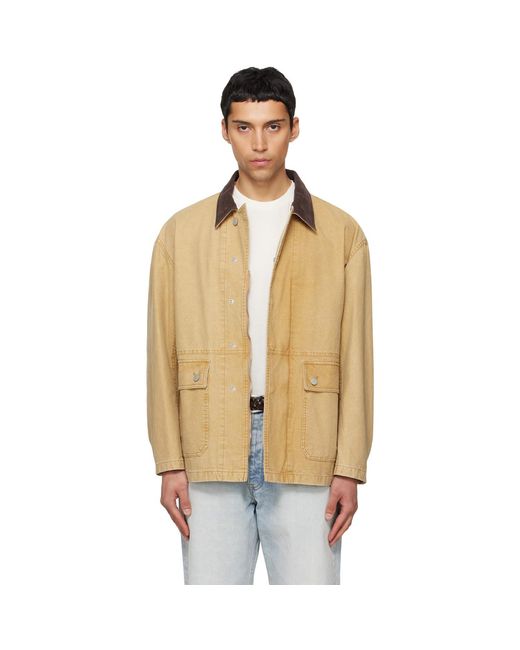 TONYWACK Natural Garment Washed Barn Jacket for men