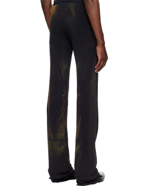 Jean Paul Gaultier Black Ssense Exclusive Khaki & Mesh Printed Water Sweatpants for men