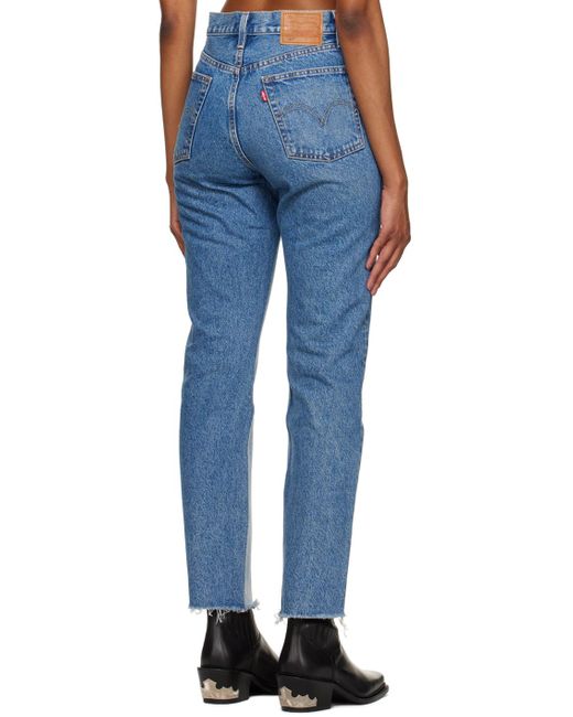 Levi's Blue Spliced Jeans