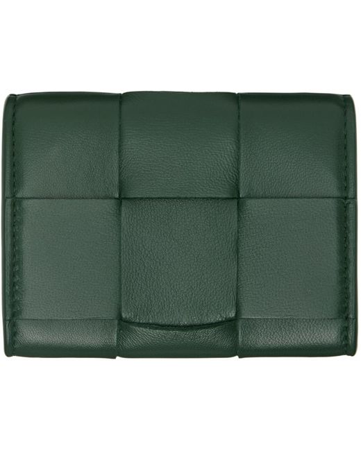 Bottega Veneta Green Envelope Coin Pouch