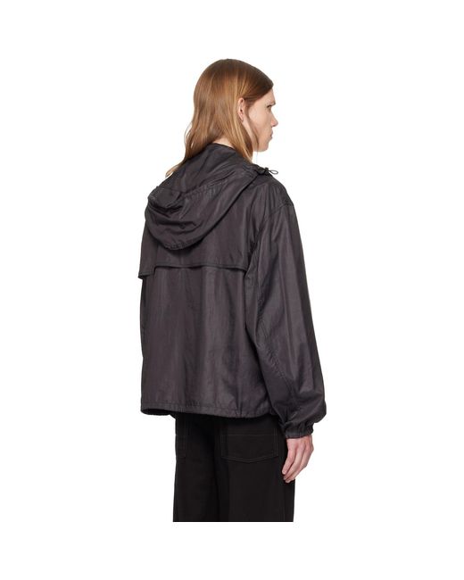 Lemaire Gray Windbreaker Jacket for men