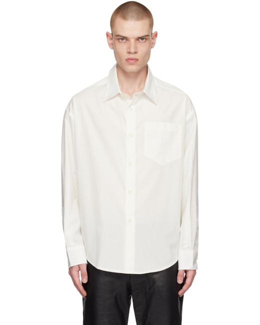 AMI Black White Button Shirt for men
